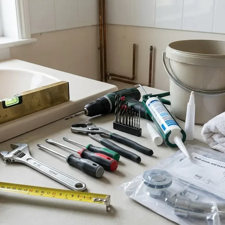 Tools you need to fit a bath